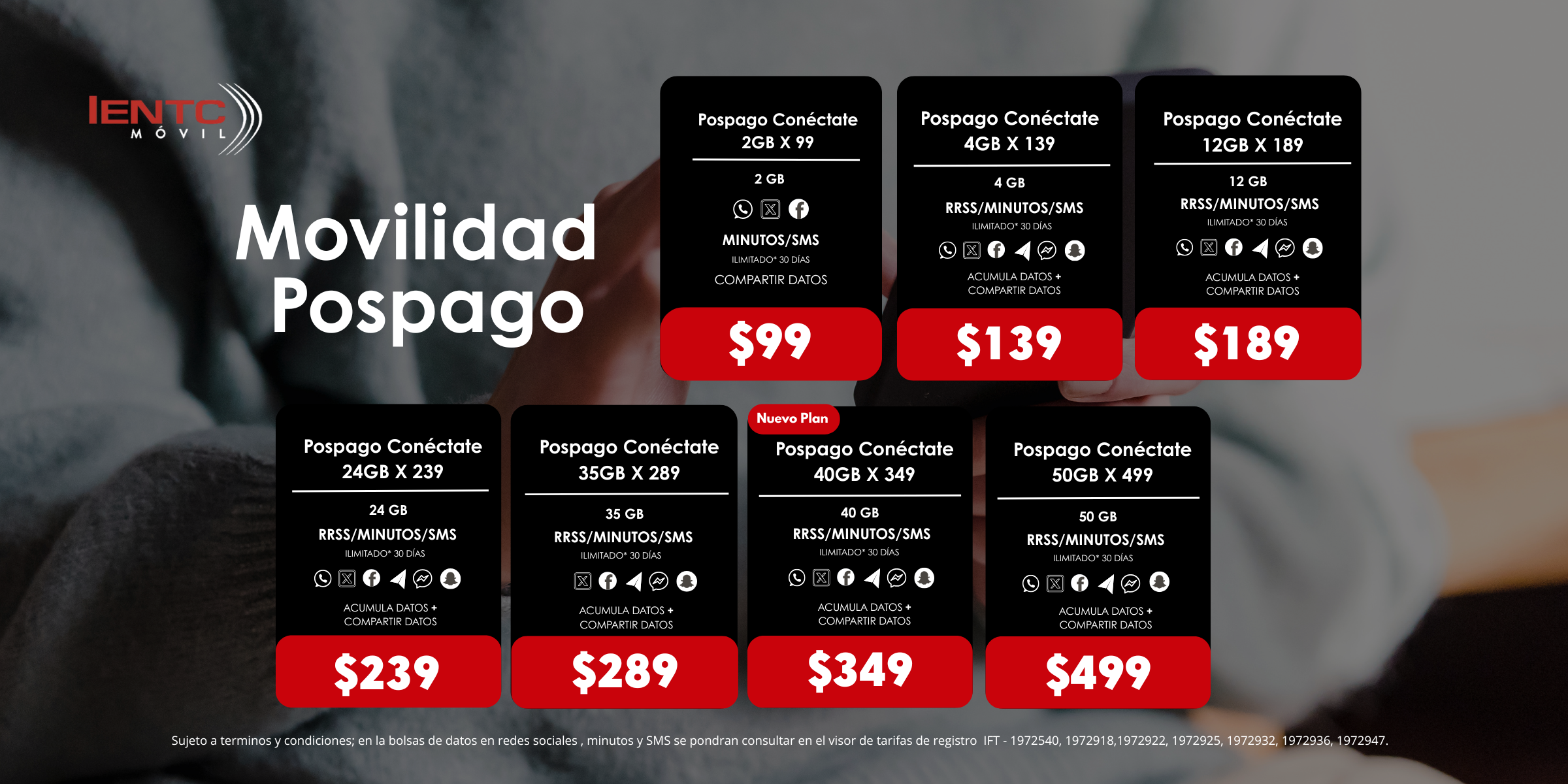 IENTC Telecom Paquetes pospago