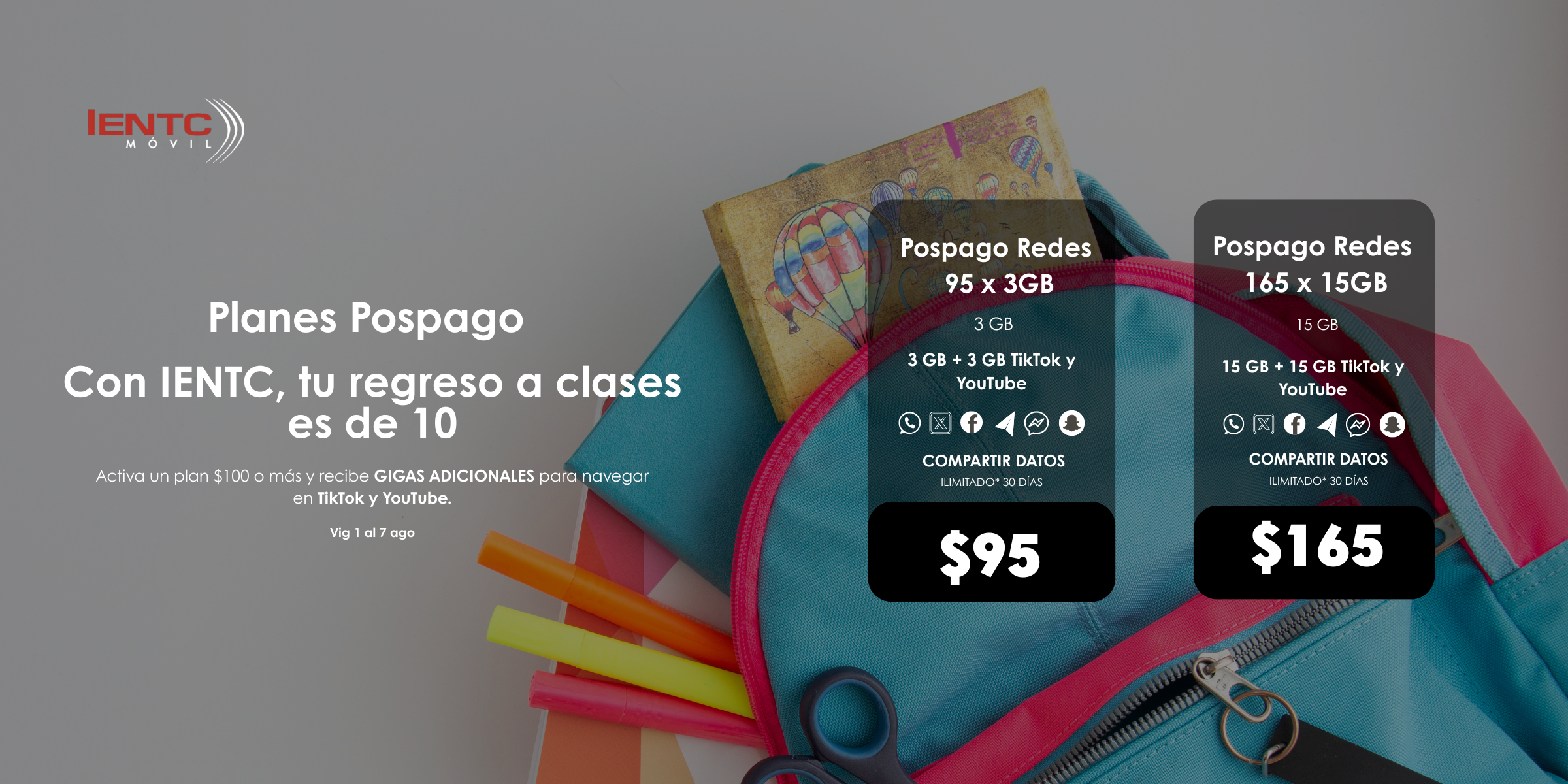 IENTC Telecom | Promociones regreso a clases 2025