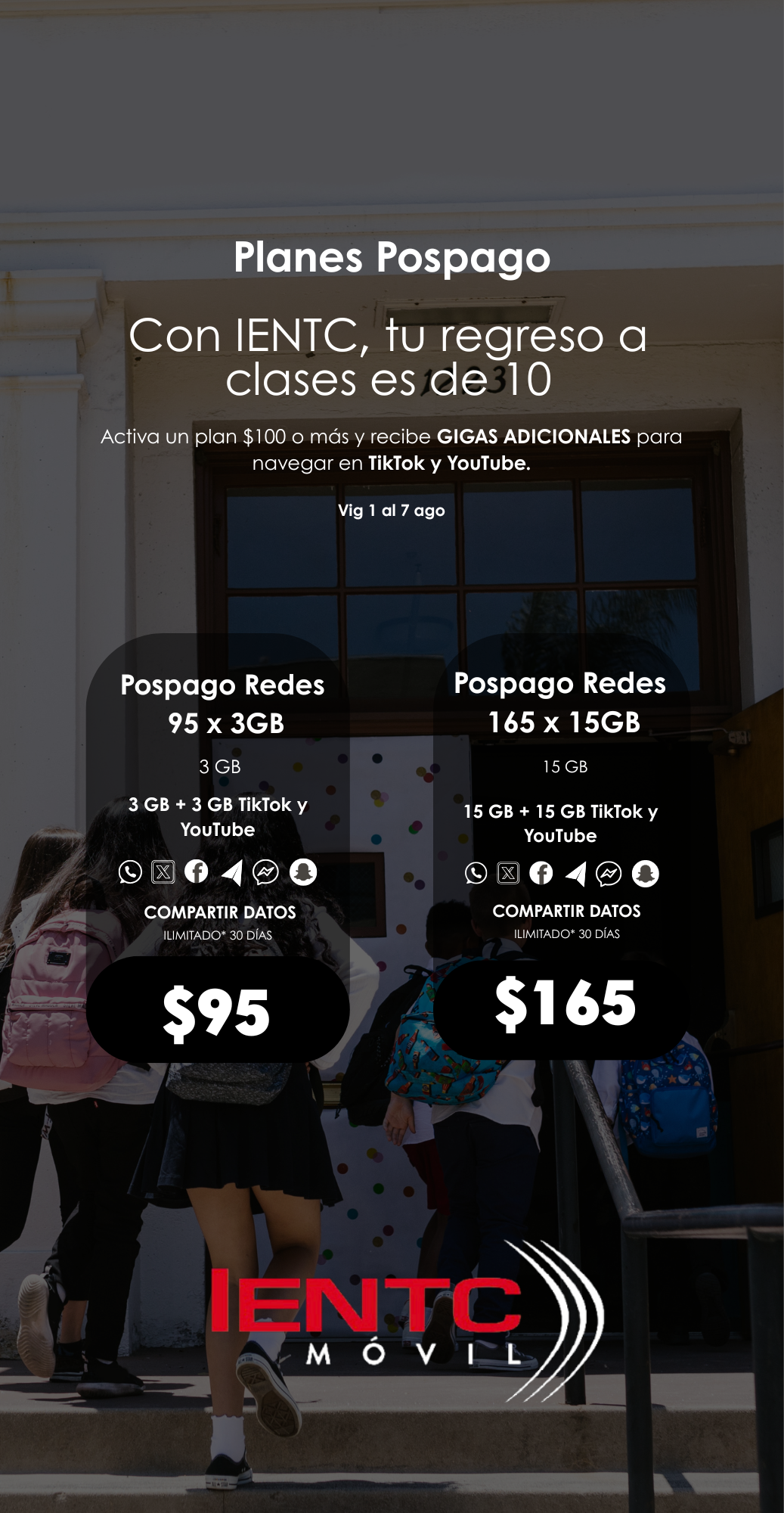 IENTC Telecom | Promociones regreso a clases 2025